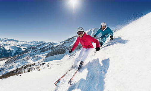 couple en ski